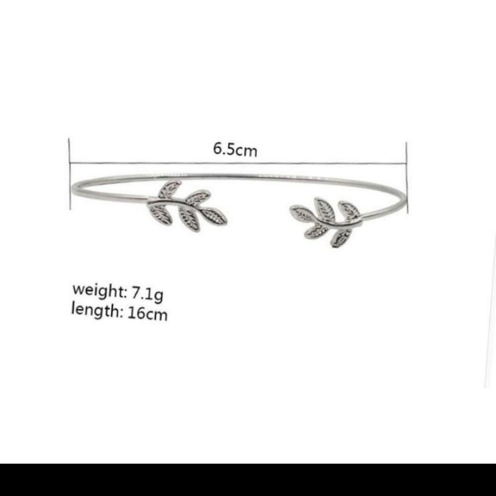 *Sale*2 Leaf Bangle Bracelet Set - Picture 4 of 4